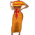 Aragon Flag Family Matching Short Sleeve Bodycon Dress and Hawaiian Shirt Autonomous Community of Spain - Wonder Print Shop