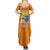 Aragon Flag Family Matching Summer Maxi Dress and Hawaiian Shirt Autonomous Community of Spain - Wonder Print Shop