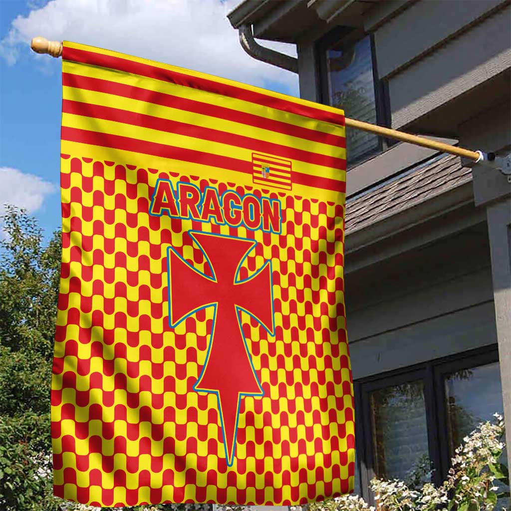 Aragon Flag Garden Flag Autonomous Community of Spain - Wonder Print Shop