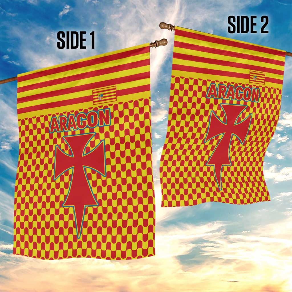 Aragon Flag Garden Flag Autonomous Community of Spain - Wonder Print Shop