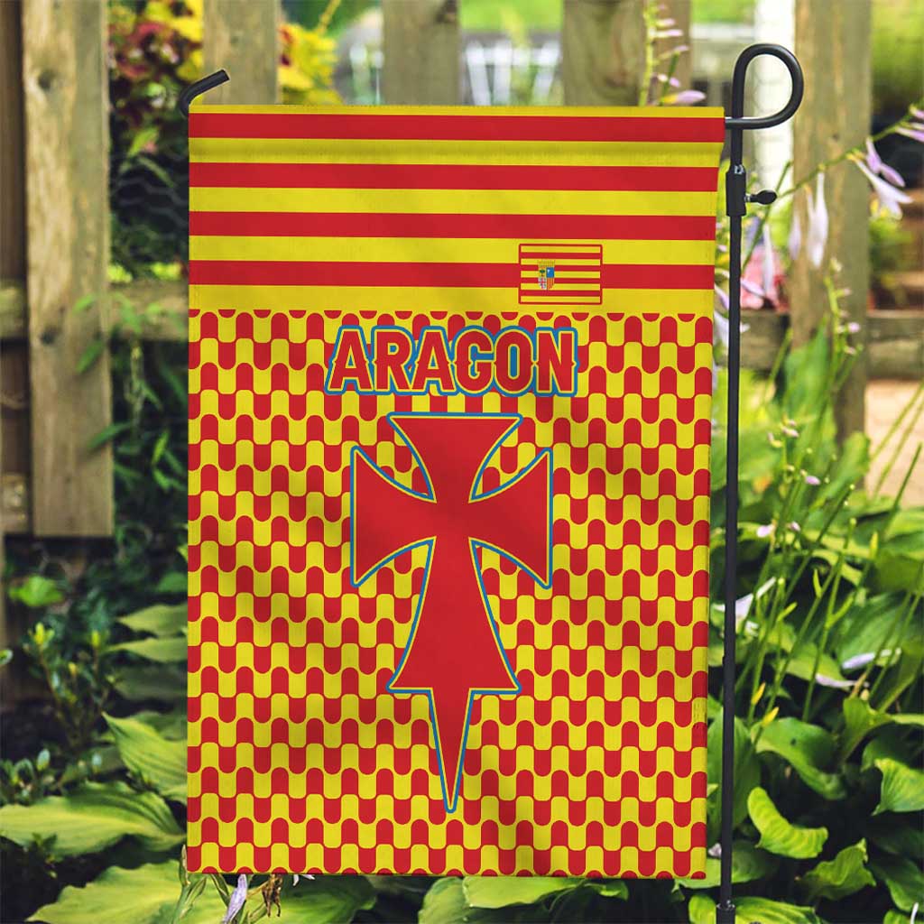 Aragon Flag Garden Flag Autonomous Community of Spain - Wonder Print Shop