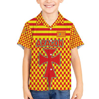 Aragon Flag Hawaiian Shirt Autonomous Community of Spain - Wonder Print Shop