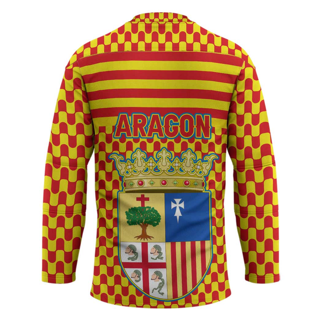 Aragon Flag Hockey Jersey Autonomous Community of Spain - Wonder Print Shop