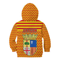Aragon Flag Kid Hoodie Autonomous Community of Spain - Wonder Print Shop