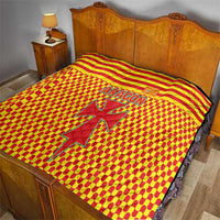 Aragon Flag Quilt Autonomous Community of Spain - Wonder Print Shop
