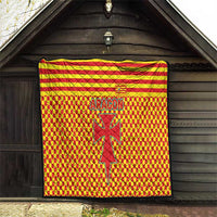 Aragon Flag Quilt Autonomous Community of Spain - Wonder Print Shop