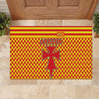 Aragon Flag Rubber Doormat Autonomous Community of Spain - Wonder Print Shop