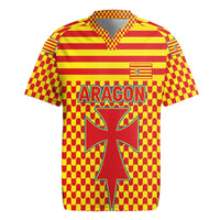 Aragon Flag Rugby Jersey Autonomous Community of Spain - Wonder Print Shop