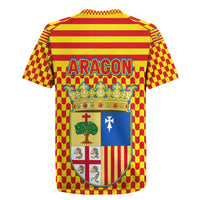 Aragon Flag Rugby Jersey Autonomous Community of Spain - Wonder Print Shop