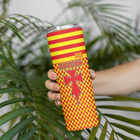 Aragon Flag Skinny Tumbler Autonomous Community of Spain - Wonder Print Shop