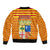 Aragon Flag Sleeve Zip Bomber Jacket Autonomous Community of Spain - Wonder Print Shop