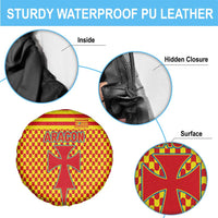 Aragon Flag Spare Tire Cover Autonomous Community of Spain - Wonder Print Shop