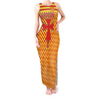 Aragon Flag Tank Maxi Dress Autonomous Community of Spain - Wonder Print Shop