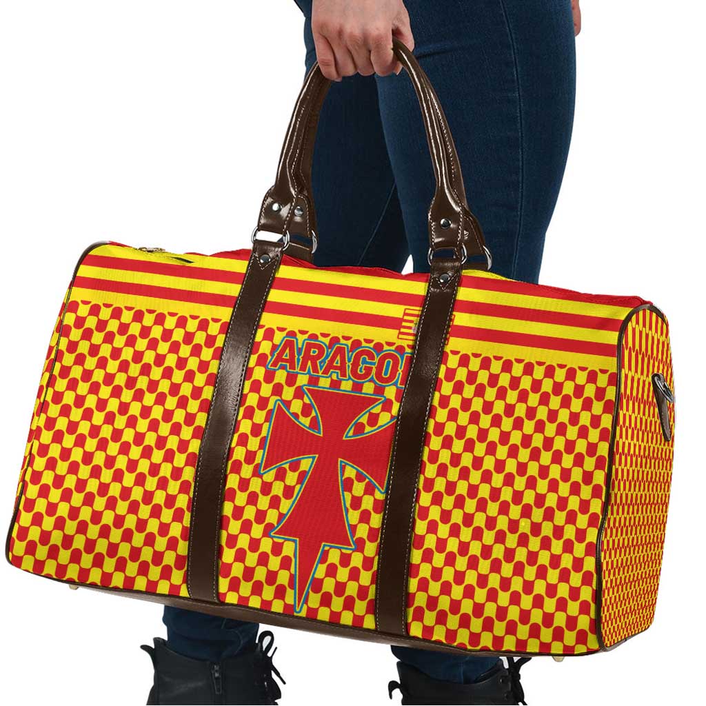 Aragon Flag Travel Bag Autonomous Community of Spain - Wonder Print Shop