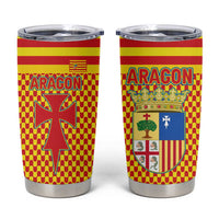 Aragon Flag Tumbler Cup Autonomous Community of Spain - Wonder Print Shop