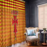 Aragon Flag Window Curtain Autonomous Community of Spain - Wonder Print Shop