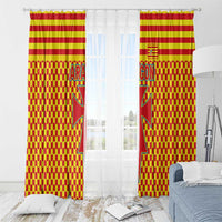 Aragon Flag Window Curtain Autonomous Community of Spain - Wonder Print Shop