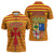 Aragon Flag Zipper Polo Shirt Autonomous Community of Spain - Wonder Print Shop