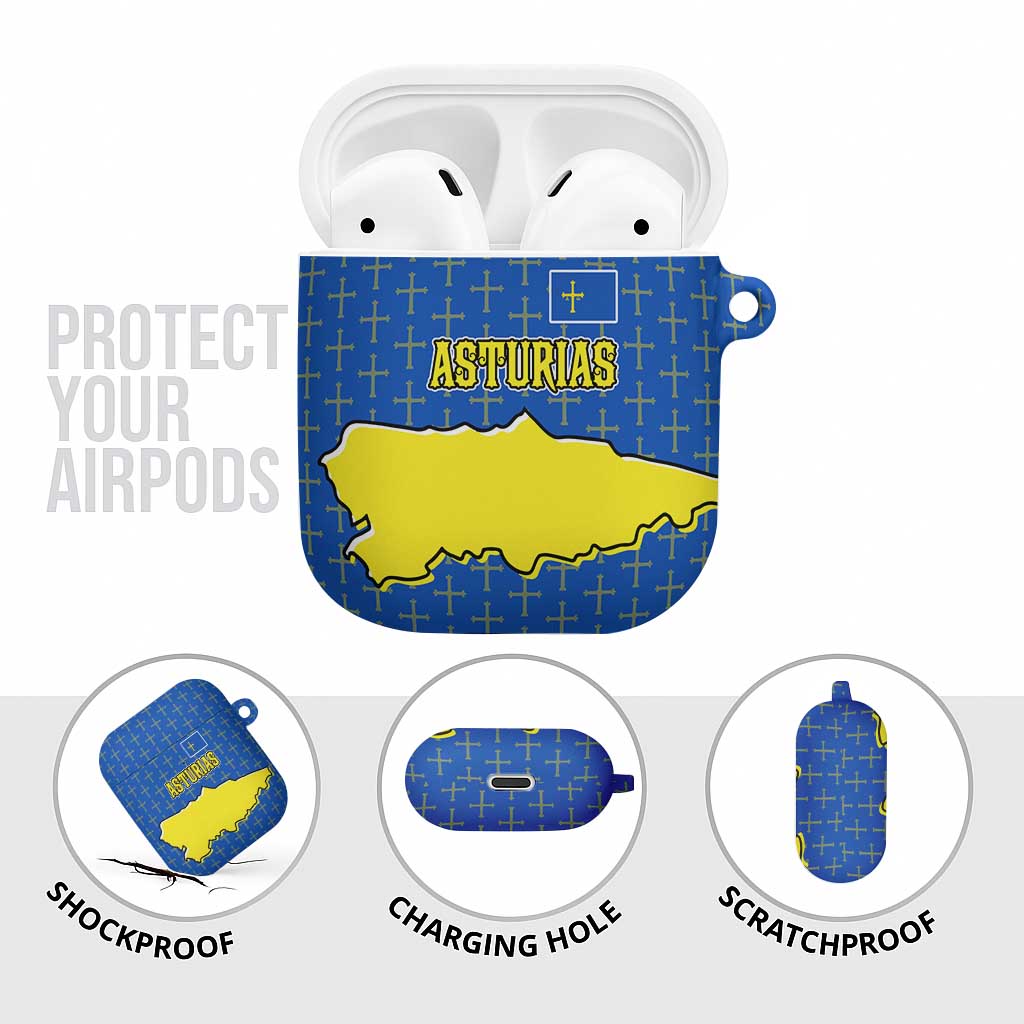 Asturias Flag AirPods Case Autonomous Community of Spain - Wonder Print Shop