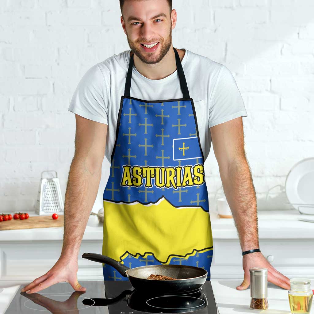 Asturias Flag Apron Autonomous Community of Spain - Wonder Print Shop