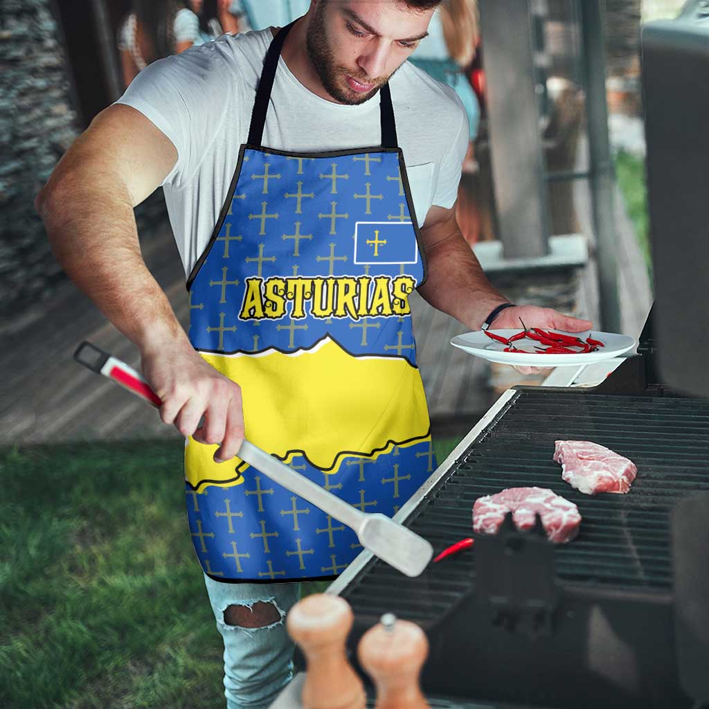 Asturias Flag Apron Autonomous Community of Spain - Wonder Print Shop