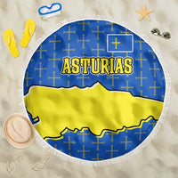 Asturias Flag Beach Blanket Autonomous Community of Spain - Wonder Print Shop