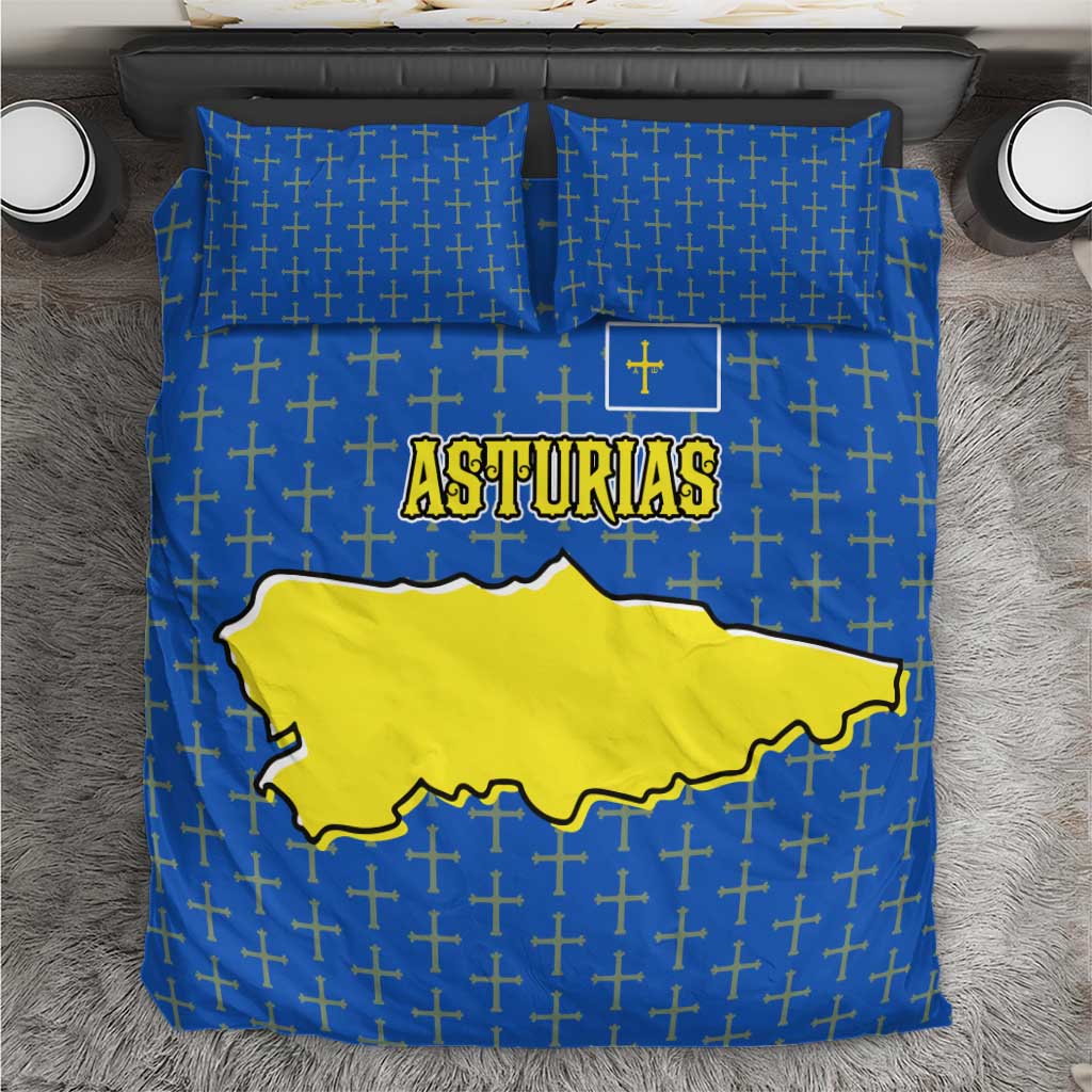 Asturias Flag Bedding Set Autonomous Community of Spain - Wonder Print Shop