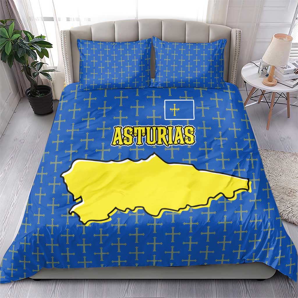 Asturias Flag Bedding Set Autonomous Community of Spain - Wonder Print Shop