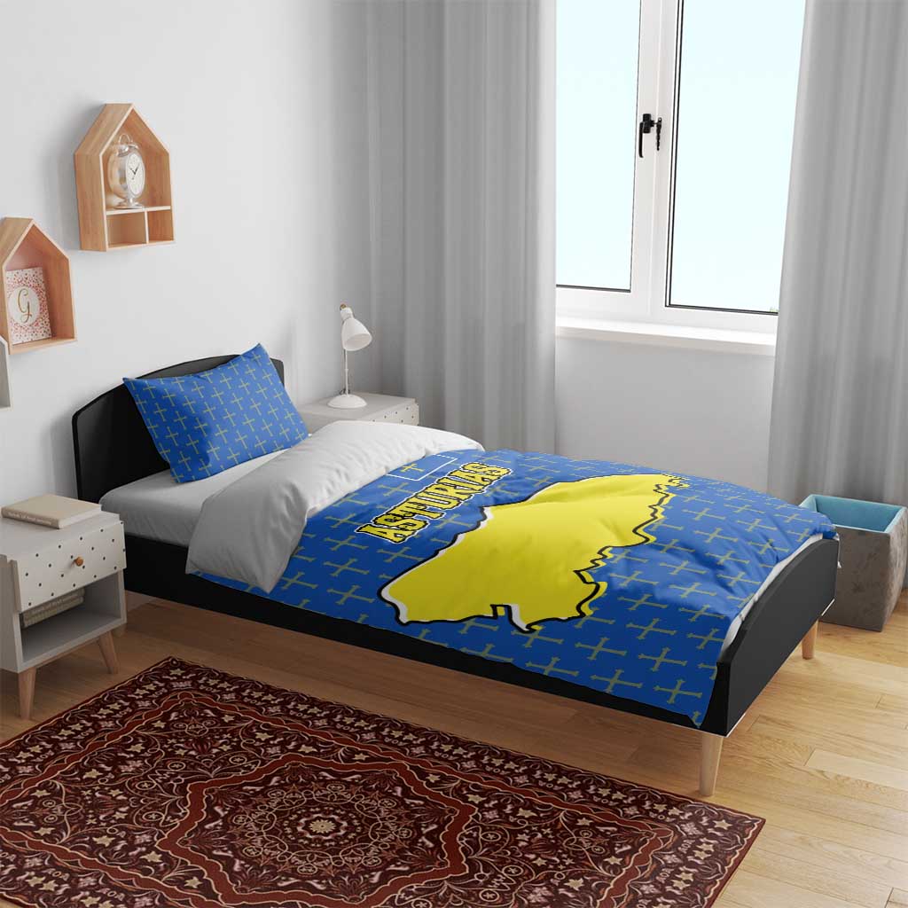Asturias Flag Bedding Set Autonomous Community of Spain - Wonder Print Shop