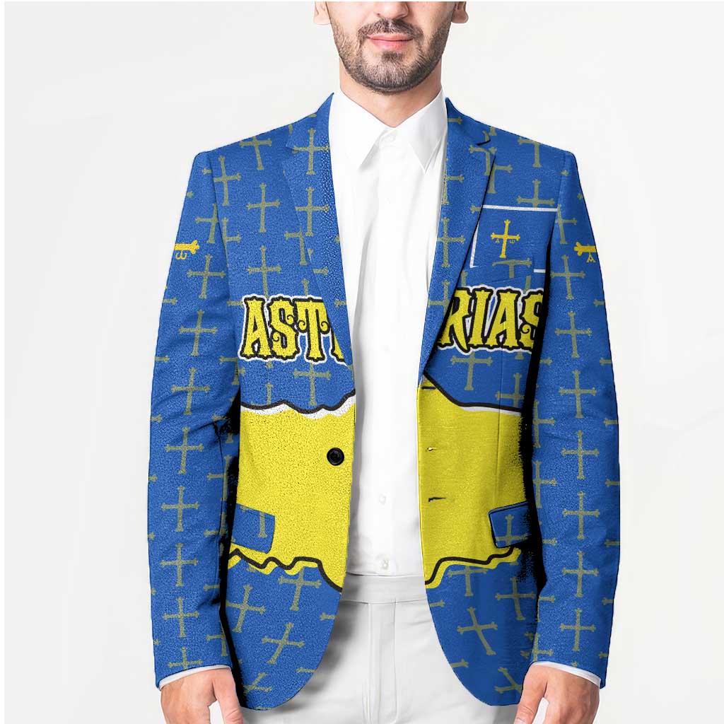 Asturias Flag Blazer Autonomous Community of Spain - Wonder Print Shop