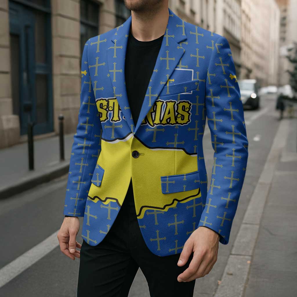 Asturias Flag Blazer Autonomous Community of Spain - Wonder Print Shop