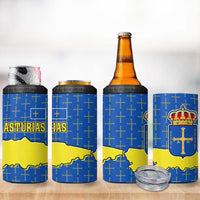 Asturias Flag 4 in 1 Can Cooler Tumbler Autonomous Community of Spain - Wonder Print Shop