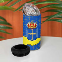 Asturias Flag 4 in 1 Can Cooler Tumbler Autonomous Community of Spain - Wonder Print Shop