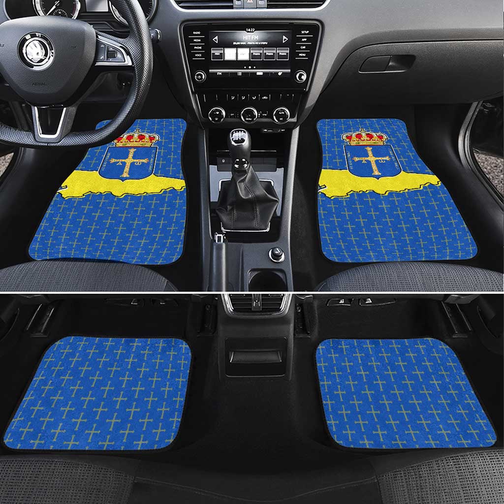 Asturias Flag Car Mats Autonomous Community of Spain - Wonder Print Shop