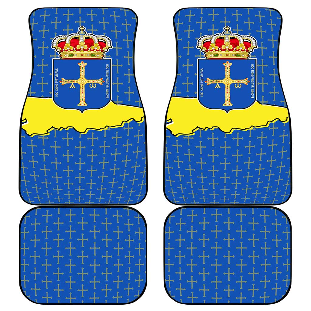 Asturias Flag Car Mats Autonomous Community of Spain - Wonder Print Shop