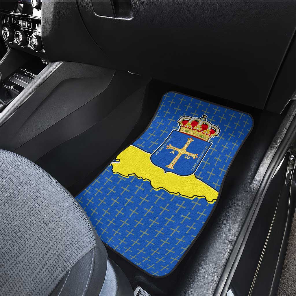 Asturias Flag Car Mats Autonomous Community of Spain - Wonder Print Shop