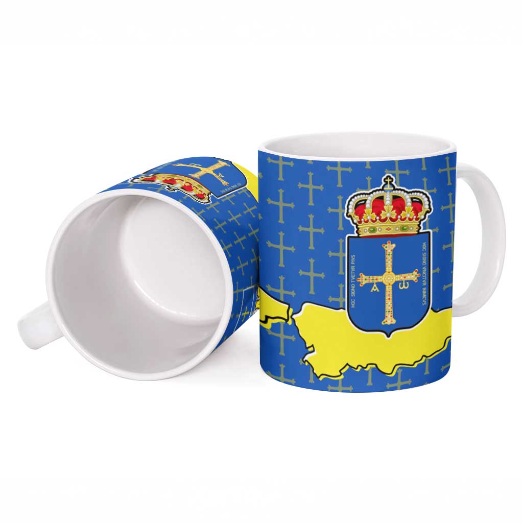 Asturias Flag Ceramic Mug Autonomous Community of Spain - Wonder Print Shop