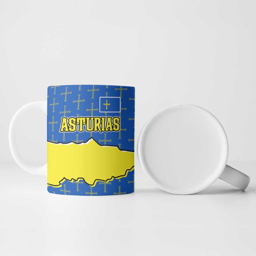Asturias Flag Ceramic Mug Autonomous Community of Spain - Wonder Print Shop