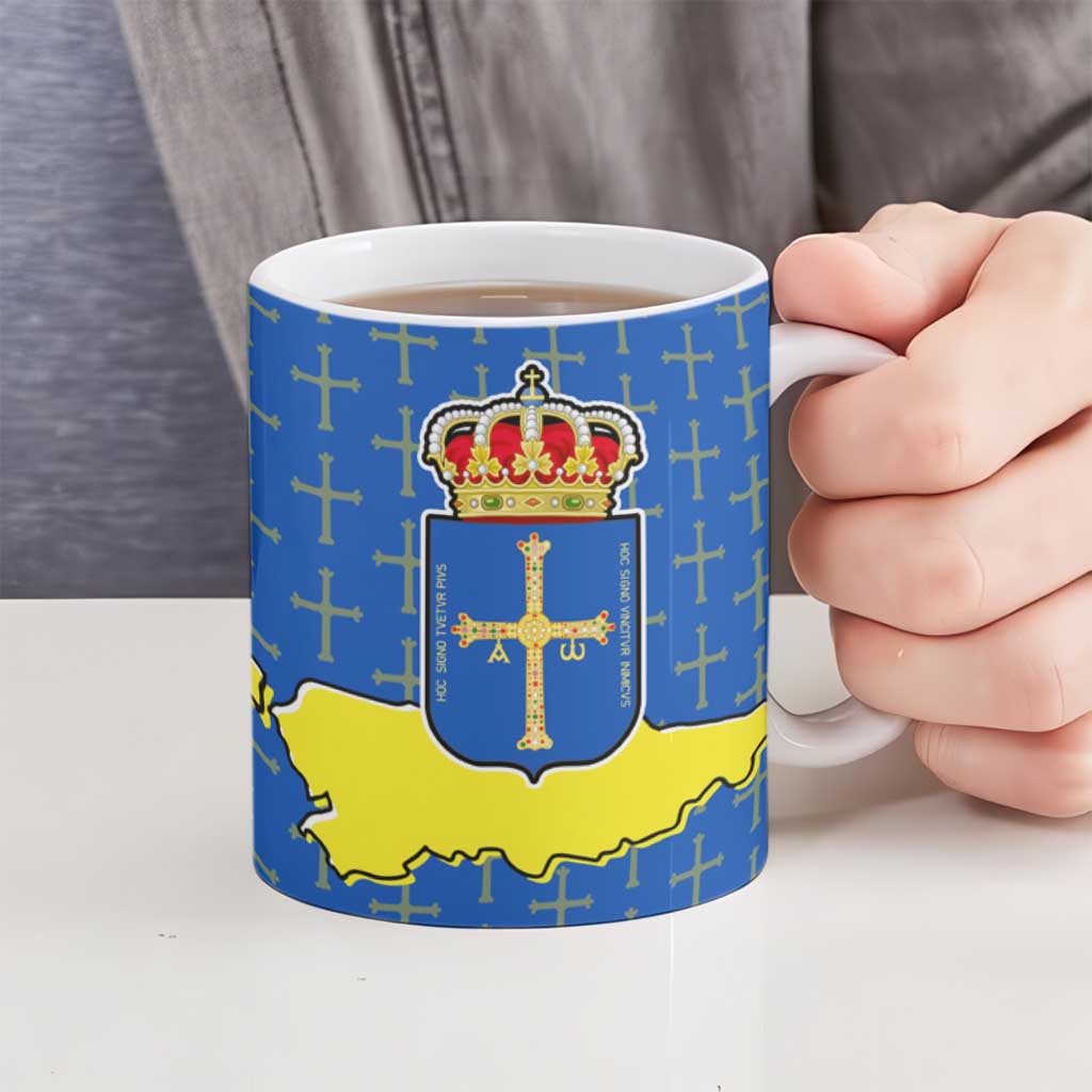 Asturias Flag Ceramic Mug Autonomous Community of Spain - Wonder Print Shop