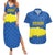 Asturias Flag Couples Matching Summer Maxi Dress and Hawaiian Shirt Autonomous Community of Spain - Wonder Print Shop