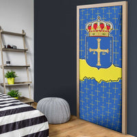 Asturias Flag Door Cover Autonomous Community of Spain - Wonder Print Shop