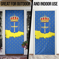 Asturias Flag Door Cover Autonomous Community of Spain - Wonder Print Shop
