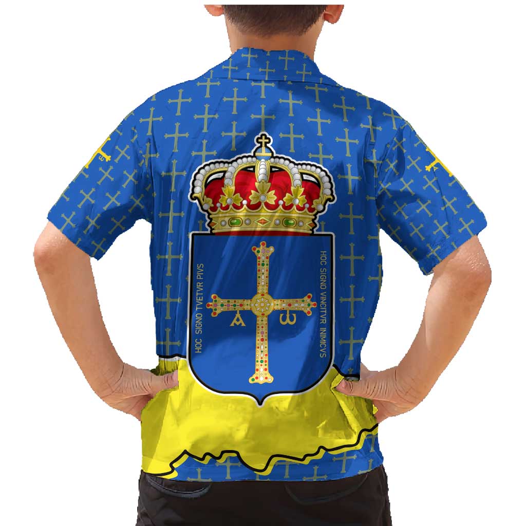 Asturias Flag Family Matching Mermaid Dress and Hawaiian Shirt Autonomous Community of Spain - Wonder Print Shop