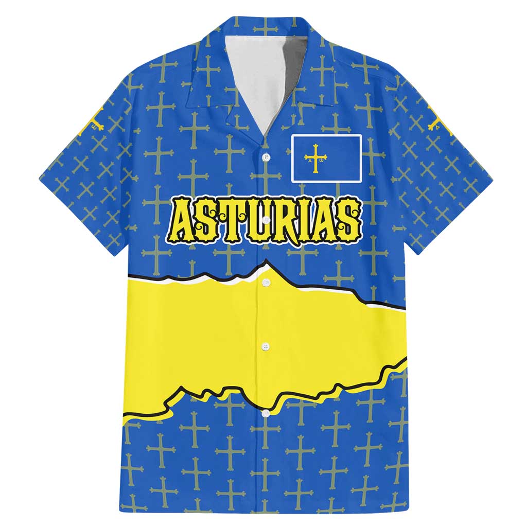 Asturias Flag Family Matching Mermaid Dress and Hawaiian Shirt Autonomous Community of Spain - Wonder Print Shop