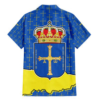 Asturias Flag Family Matching Mermaid Dress and Hawaiian Shirt Autonomous Community of Spain - Wonder Print Shop