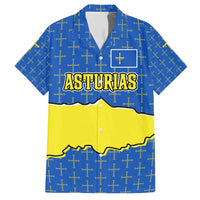 Asturias Flag Family Matching Short Sleeve Bodycon Dress and Hawaiian Shirt Autonomous Community of Spain - Wonder Print Shop