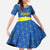 Asturias Flag Family Matching Summer Maxi Dress and Hawaiian Shirt Autonomous Community of Spain - Wonder Print Shop