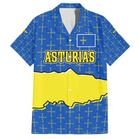 Asturias Flag Family Matching Summer Maxi Dress and Hawaiian Shirt Autonomous Community of Spain - Wonder Print Shop