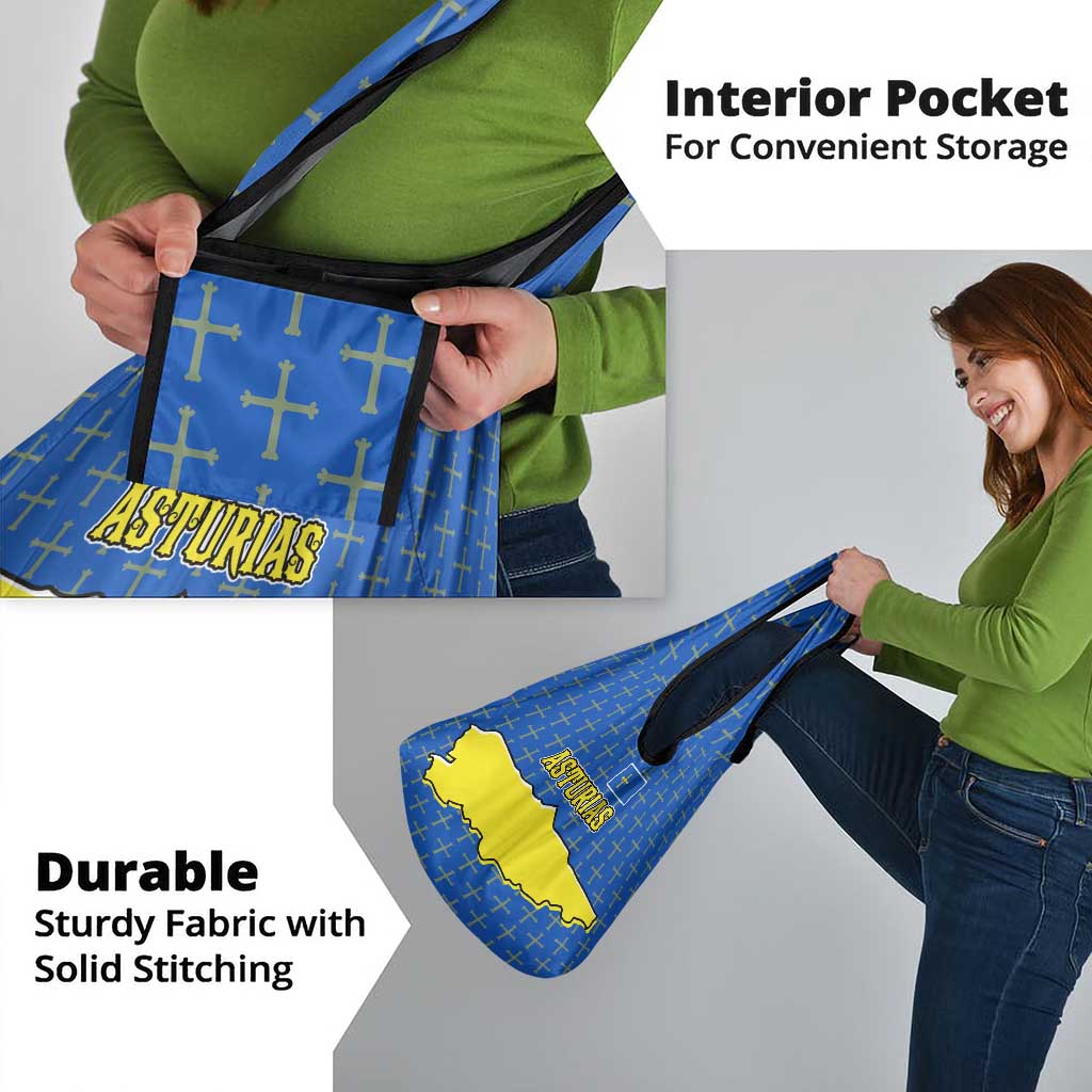 Asturias Flag Grocery Bag Autonomous Community of Spain - Wonder Print Shop