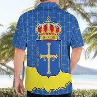 Asturias Flag Hawaiian Shirt Autonomous Community of Spain - Wonder Print Shop